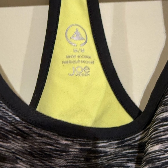 Joe Fresh Gray and Black Fitted Sleeveless Tank Top - Picture 3 of 7